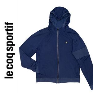 Le Coq Sportif Coq d’Or Womens Full Zip Hoodie Navy Blue EU L